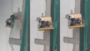 video:-trabalhadores-ficam-presos-em-andaime-durante-chuva-com-ventania-em-imperatriz