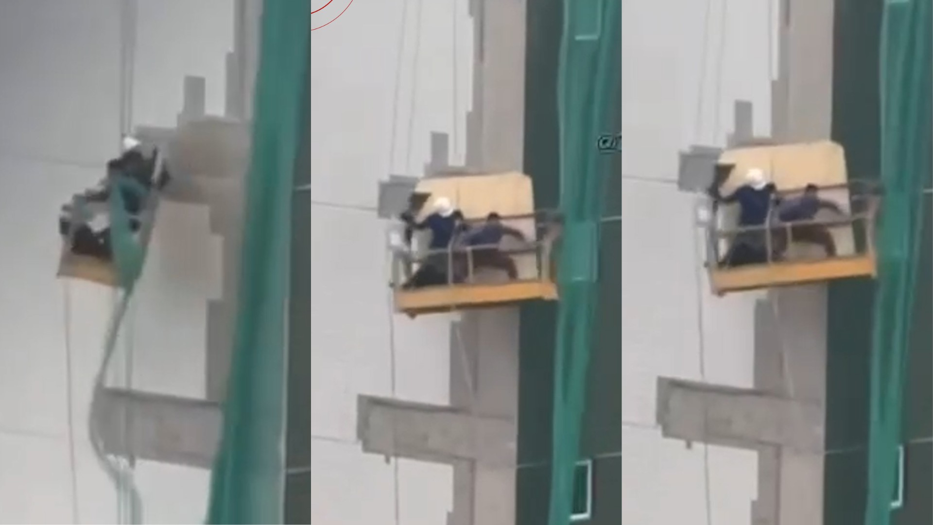 video:-trabalhadores-ficam-presos-em-andaime-durante-chuva-com-ventania-em-imperatriz